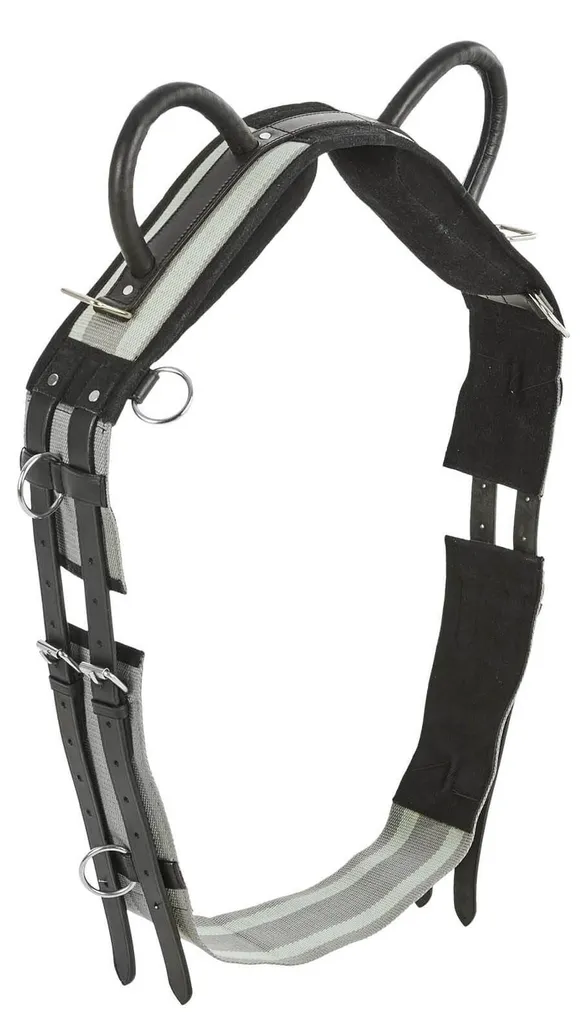 Sangle de longe BUSSE Double noir poney pour éviter les frottements