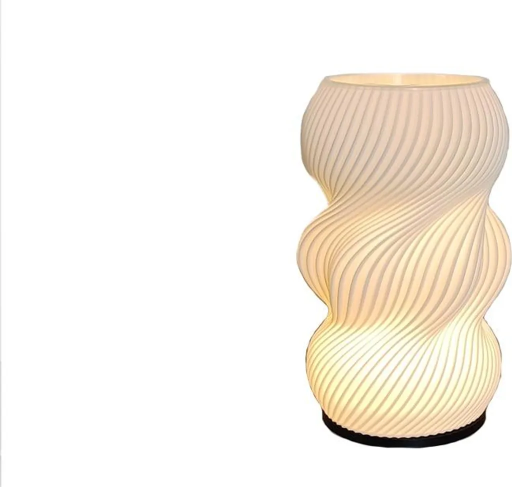INF Lampe de Table Vase à Fleurs Imprimée 3D - Éclairage LED avec Dimming