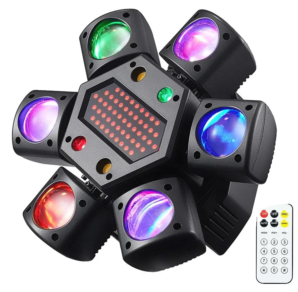 Projecteur LED 80W haute puissance avec plusieurs modes et prise EU