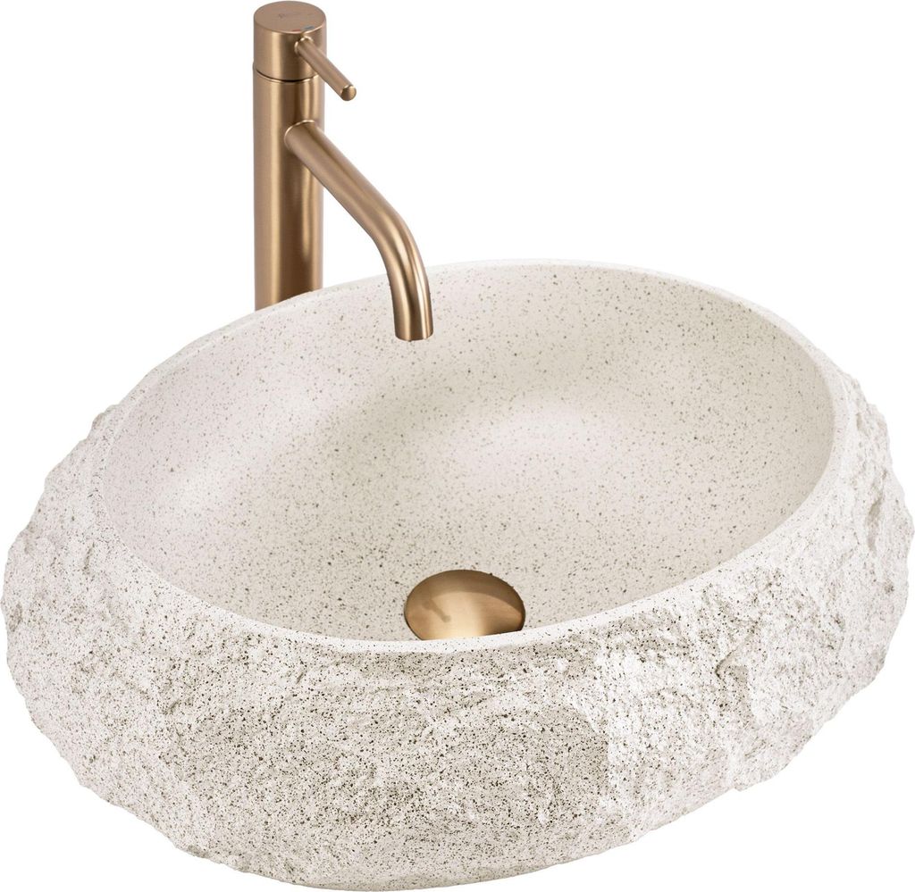 Aufsatzwaschbecken Rea Mika Beige Produktbild 