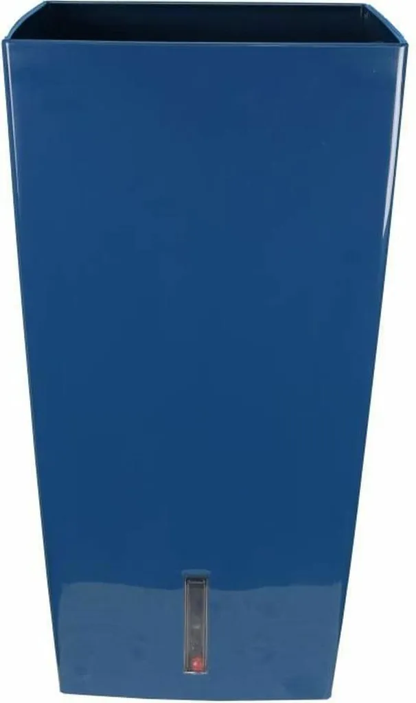 Riviera Eva New Haut Bac à fleurs carré en plastique 69x69 cm Bleu