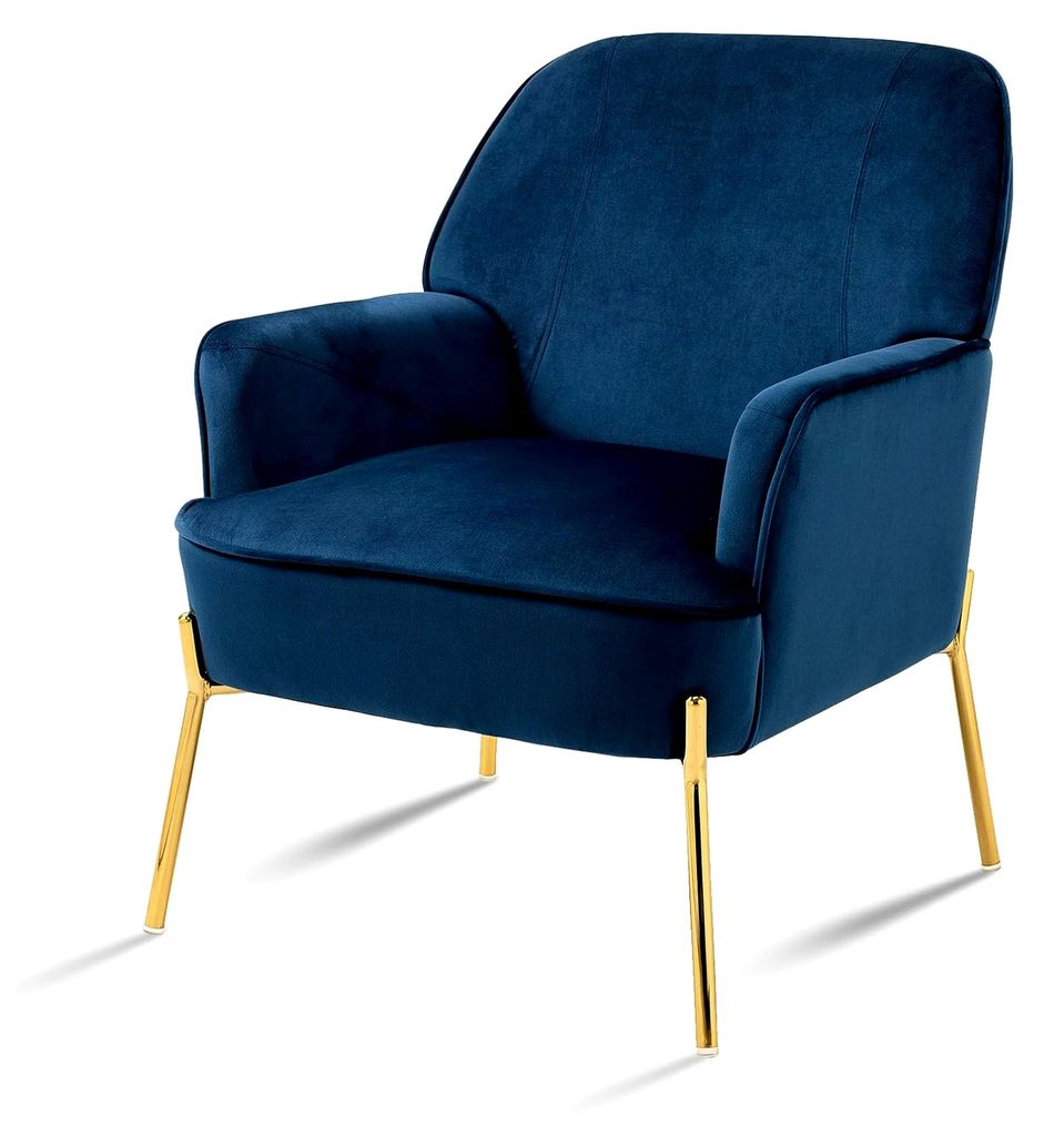 Sessel Wohnzimmer Samt, Moderner Loungesessel, Getufteter Polstersessel, Bequemer Sessel für Schlafzimmer, Wohnzimmer und Balkon