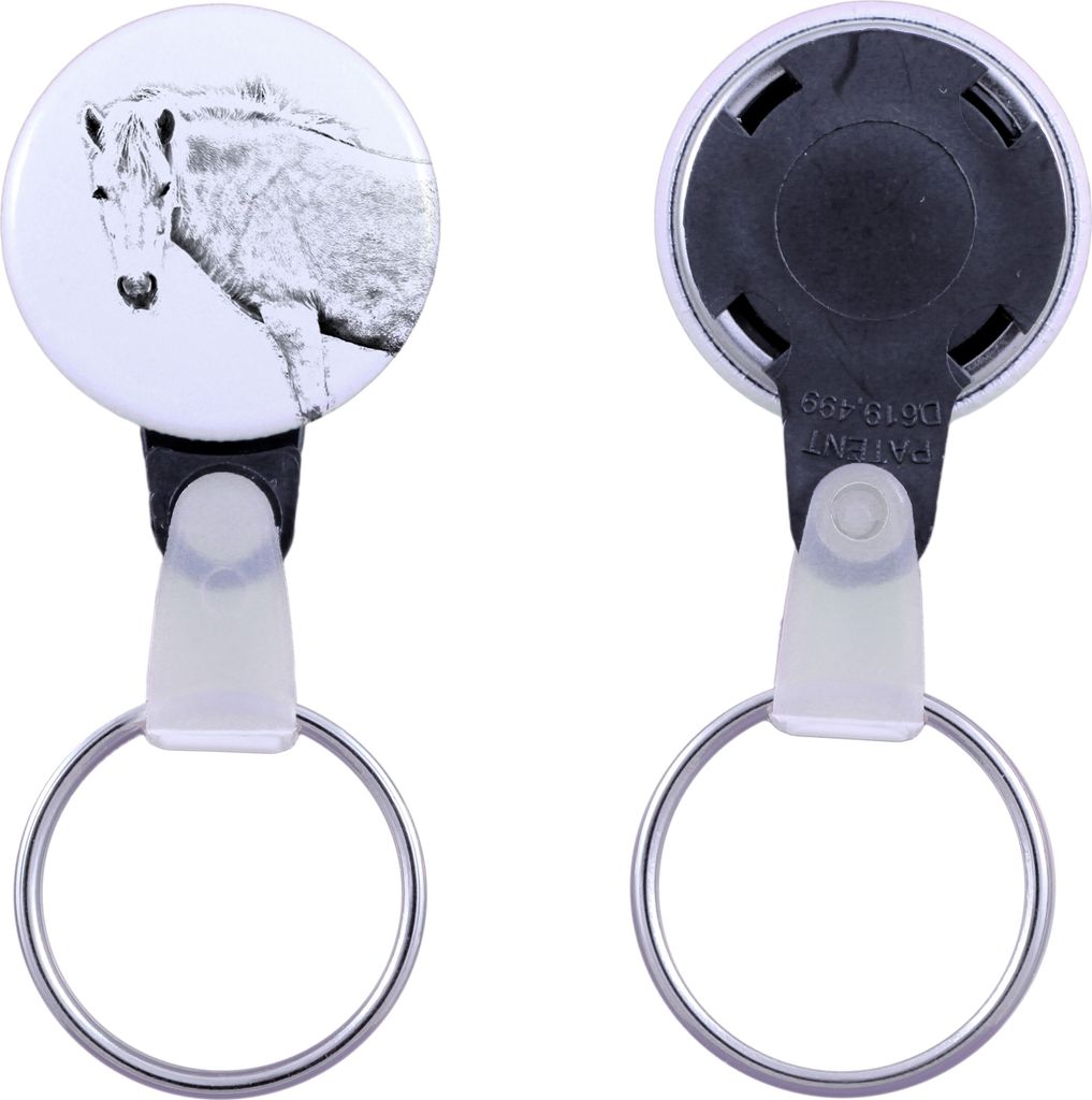 Fjordpferd - ein einzigartiger Schlüsselanhänger mit einem Pferdebild, handgefertigtes Produkt, leicht und handlich, Anhänger der Marke Art-Dog