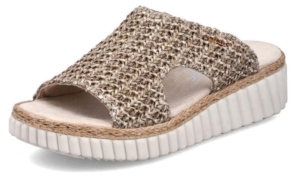 Rieker Damen Plateau-Sandalen 69280-60 Weite Breit Pull-on Produktbild 