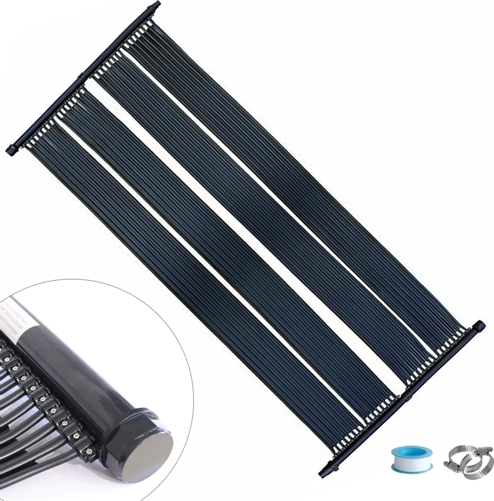 Collettore Solare Piscina 6x0.8m | Riscaldamento Eco in PE e Acciaio