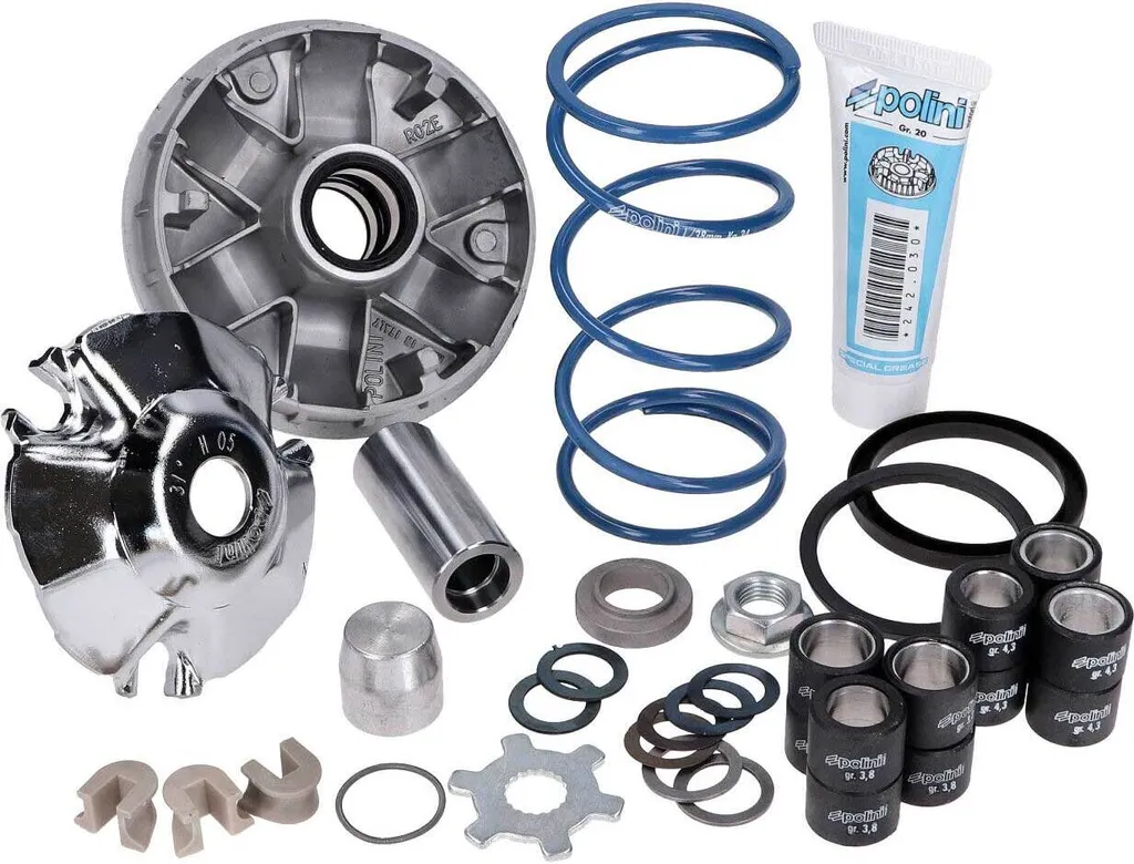 Variateur Polini 16mm 14° Hi-Speed avec Canon Renforcé pour Piaggio 2T