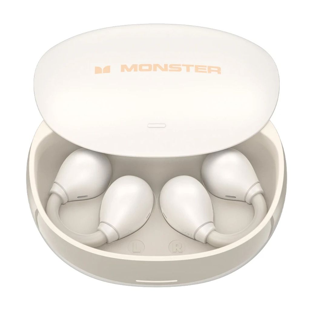 MONSTER AC500 Ohrclips Kabellose Kopfhoerer BT 5.3 Stereo Sound Ohrhoerer Geraeuschunterdrueckung Offene Ohrhoerer Sport Ohrhoerer IPX5 Wasserdicht