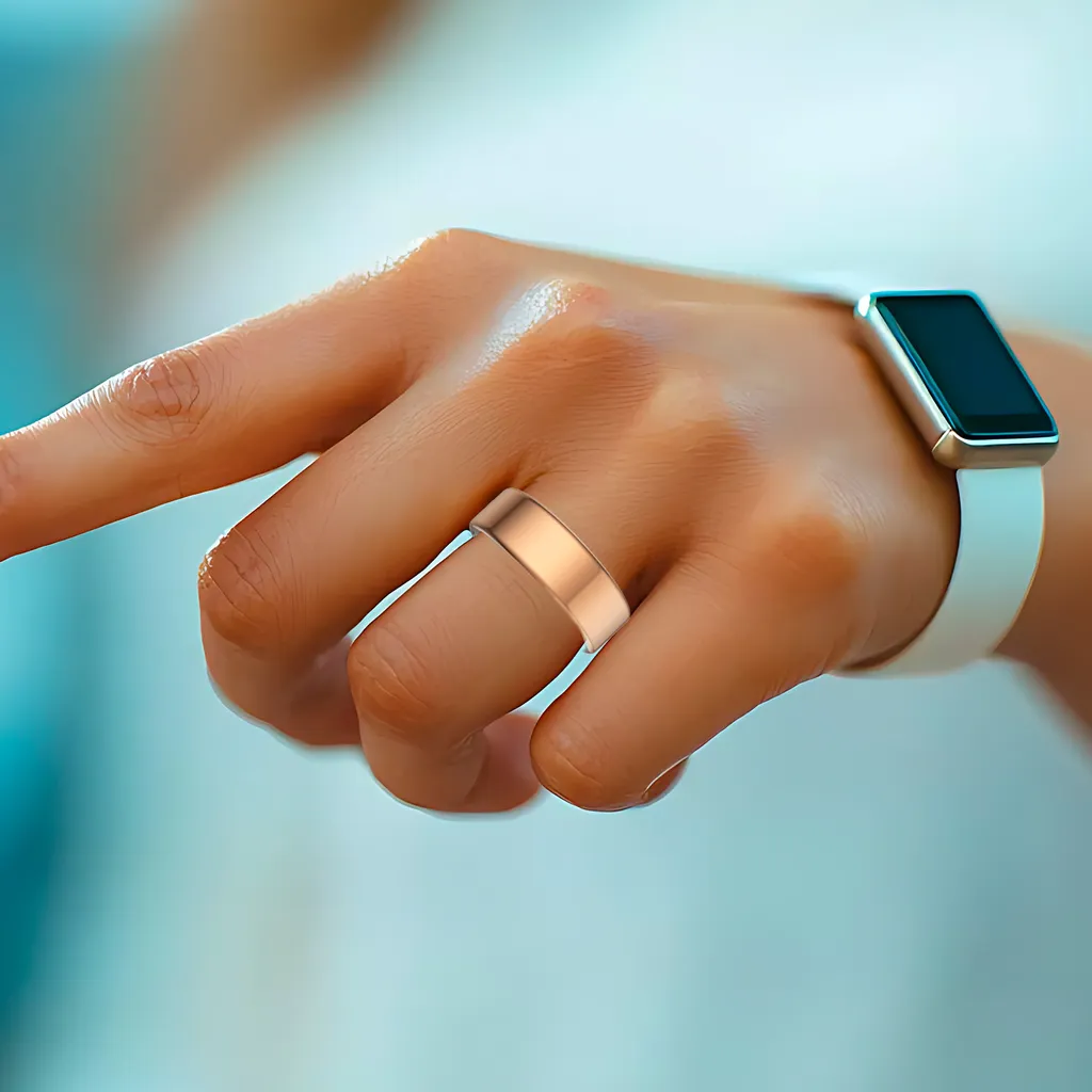 Bague connectée Maxlife MXSR-100 Or Taille 9 : suivez votre santé