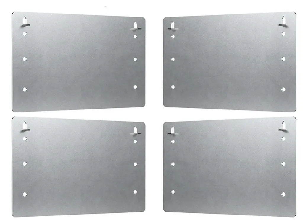 Plaques de protection pour tuyaux et câbles derrière cloisons - 4x