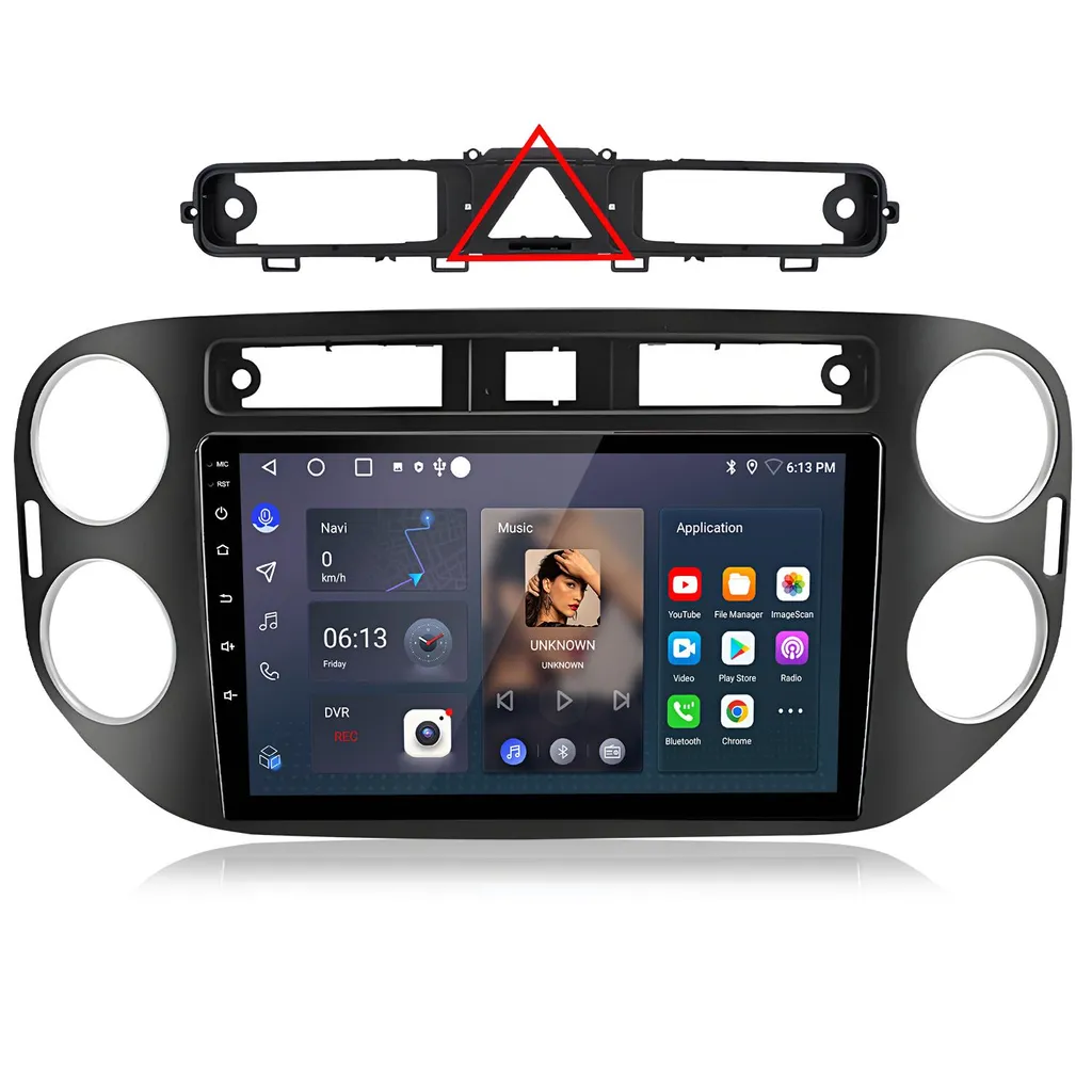 Autoradio Android 15 per VW Tiguan 2007-2016 | CarPlay Wireless e DSP