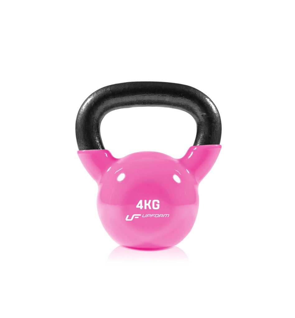 UpForm Vinyl-Gusseisenhantel Kettlebell 4 kg