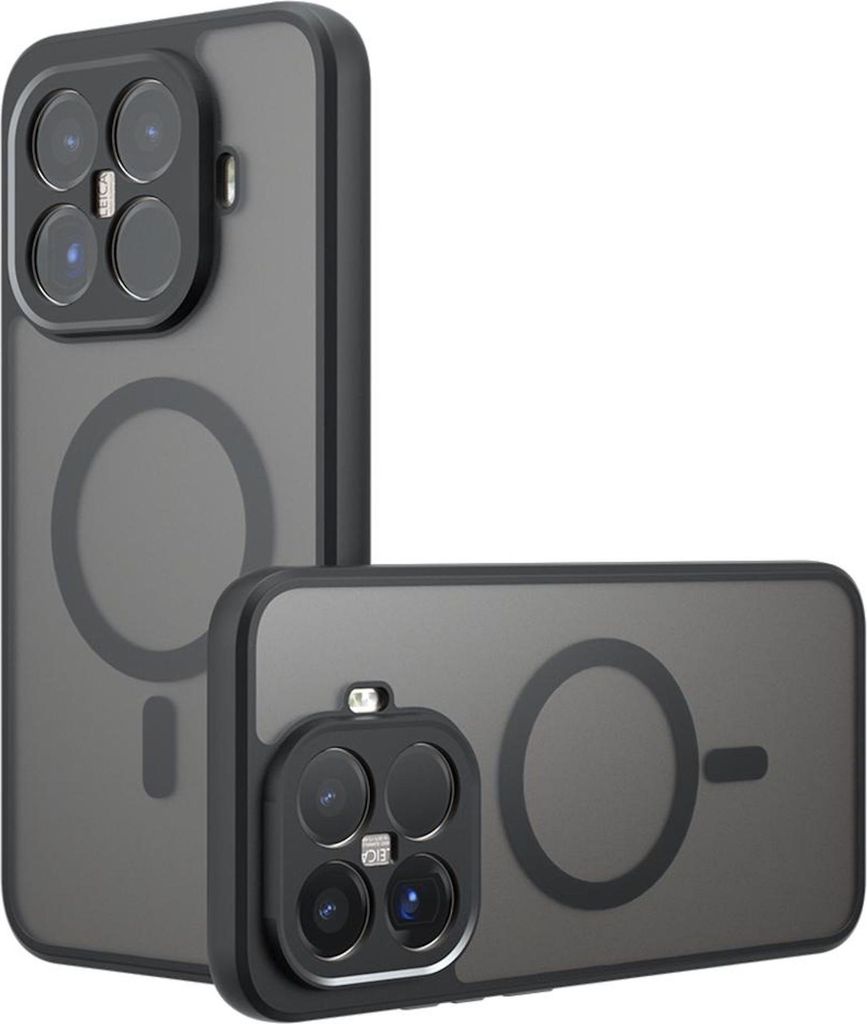 MagSafe Hülle für Xiaomi 15T Pro 5G Armor TPU PC Hybrid Schutz Cover Schwarz