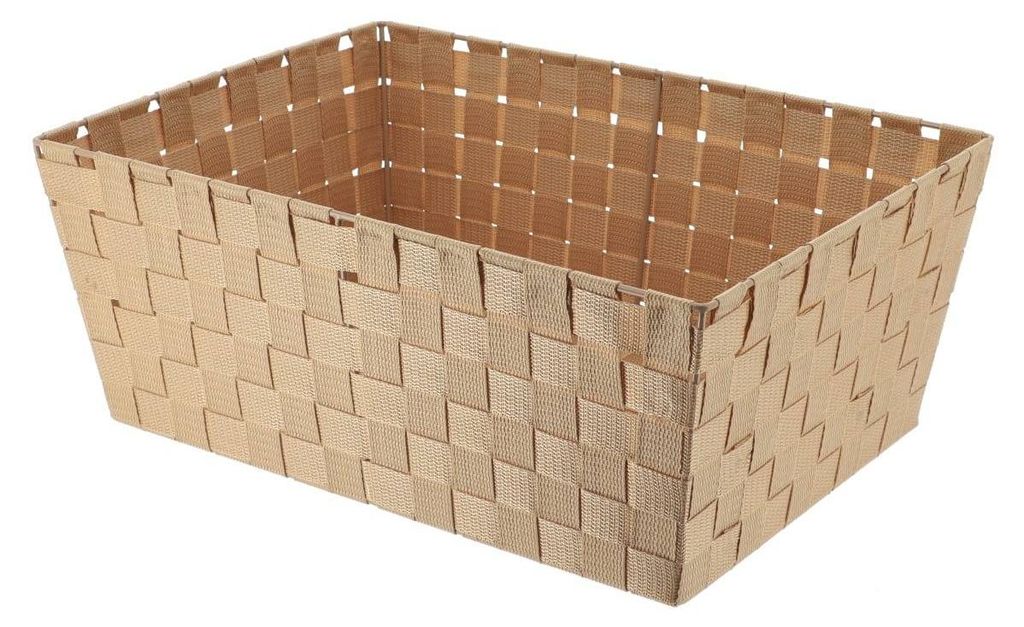 Ankleidekorb aus polyester l32,5xp45xh18 cm - beige - Tendance