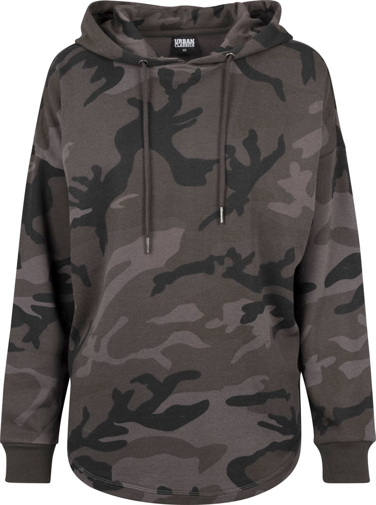 Urban Classics Ladies - Oversized Hoody dark camo - S