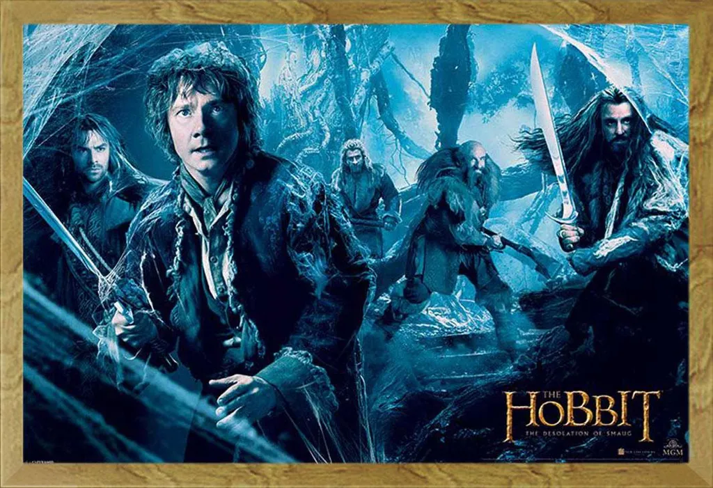 Poster Lo Hobbit Mirkwood con Cornice Shinsuke Rovere - Decorazione Nerd