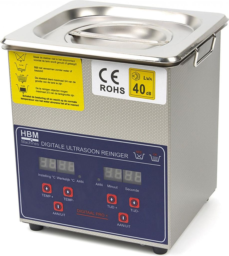 Ultraschallreiniger Ultraschallreinigungsgerät 2 L 230V 60W Vibrationsreiniger