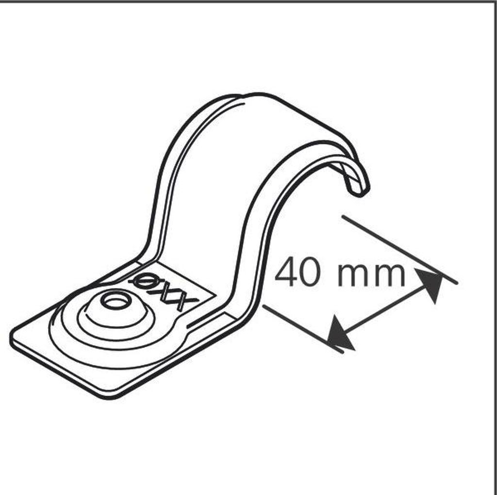 PRO Metall-Einzelkabelhalter, EMS-40