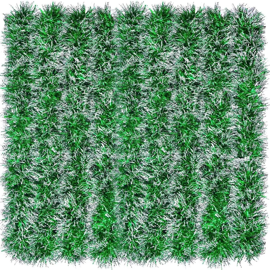 Guirlande Noël 10m Vert Métallique : Fini les Sapins sans Éclat
