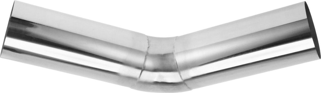 45 Grad Biegerohr Auspuffrohr DIY Custom Auto Modifiziertes Auspuffrohr Rohrleitung Rohr 80mm/3,15" OD 200mm/7,87" Länge 304 Edelstahl Silberton
