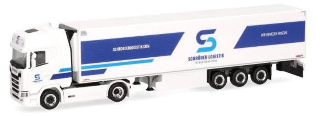 Herpa LKW Scania CS 20 HD Kühl-KSZ Schröder Logistik GmbH 960731