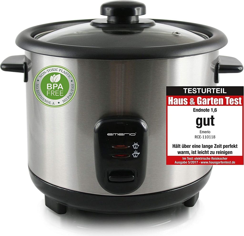 Emerio Reiskocher ECO, 1,5L, Warmhaltefunktion, antihaft Obrázok produktu 3
