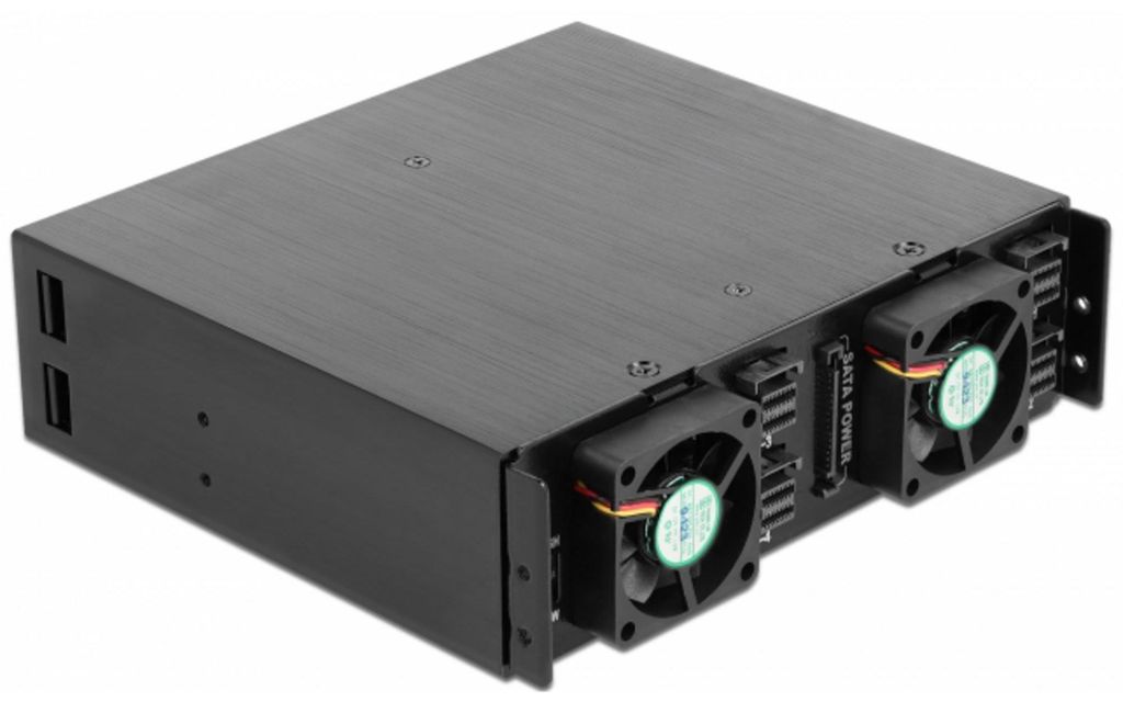 DeLOCK 5.25′′ Wechselrahmen für 4 x 2.5′′ U.2 NVMe SSD, Einbaurahmen