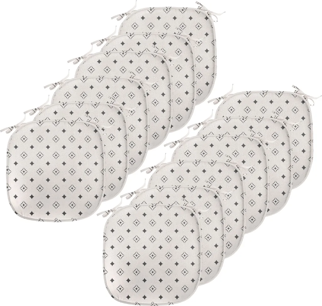 Cuscini Seduta ABAKUHAUS 40x40 - Comfort Geometrico Antracite 12pz