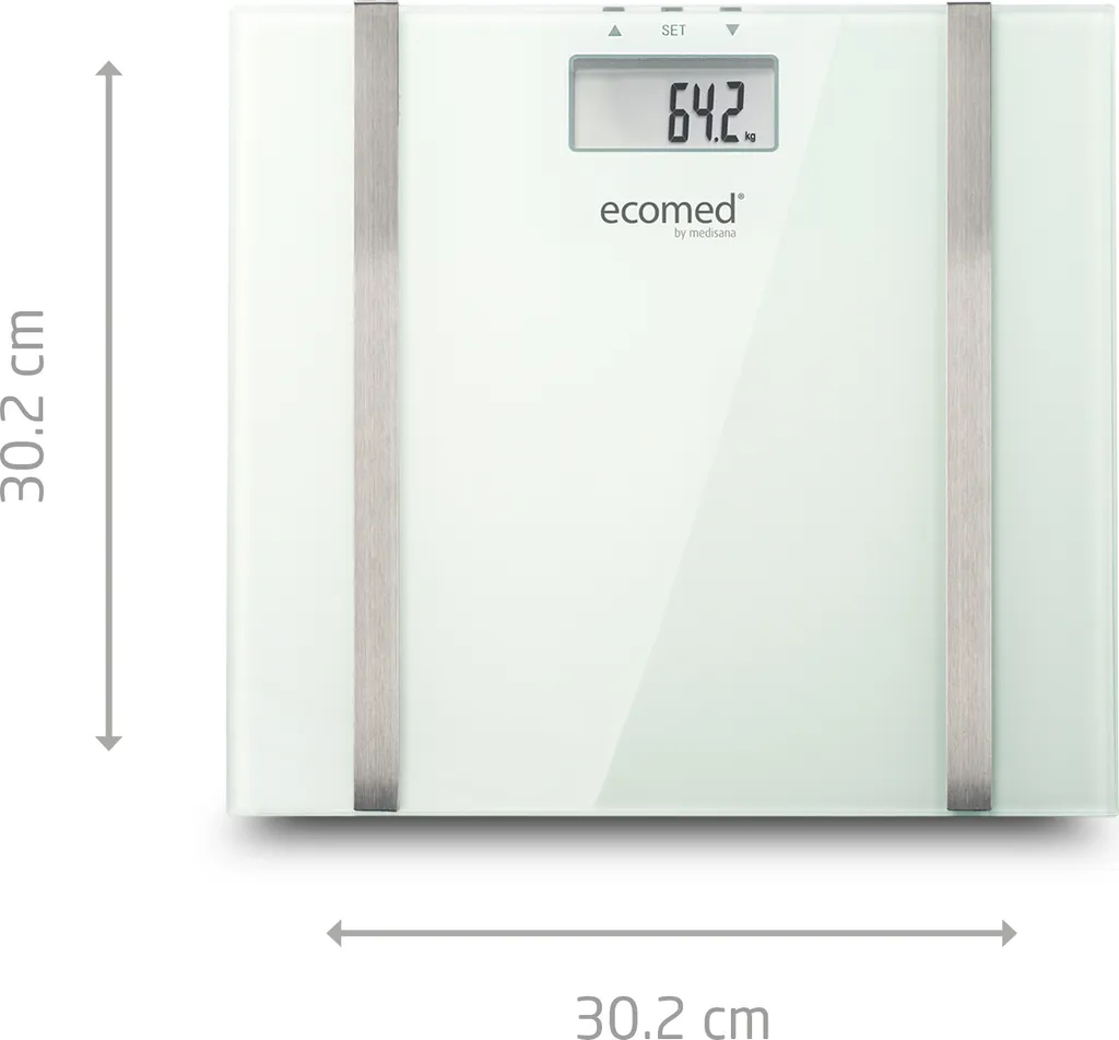 Pèse-personne pour suivi de poids Medisana Ecomed BS-70E précis et design