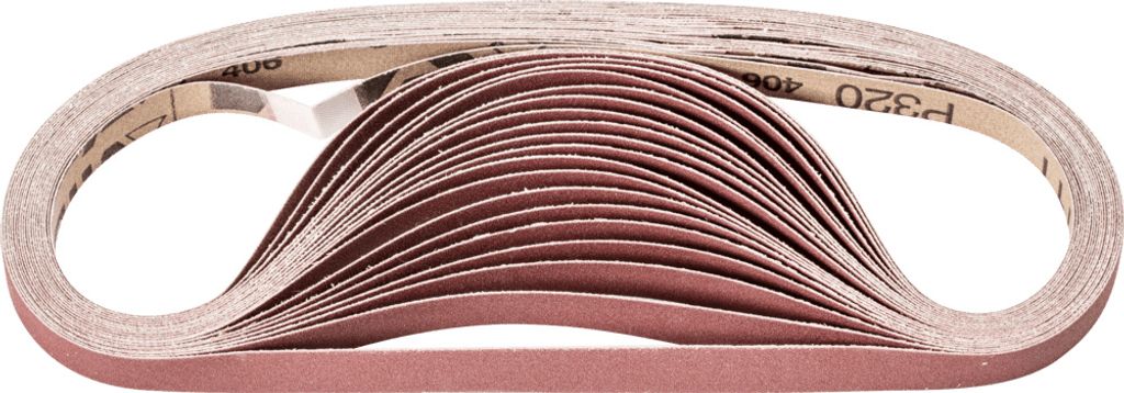 PFERD TOOLS Korund Schleifband BA 12x520mm A320 für universelle Anwendung mit Bandschleifer