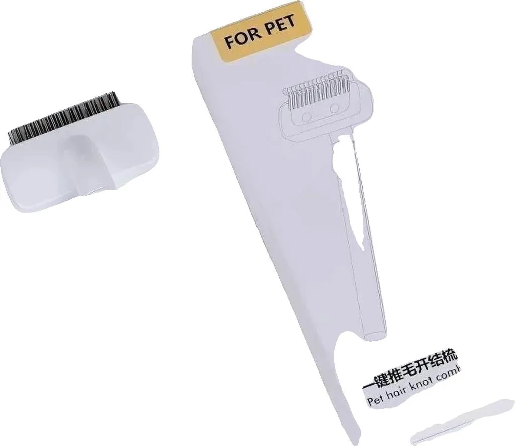 Pettine da Barbiere in Acciaio Bianco | Grooming Professionale