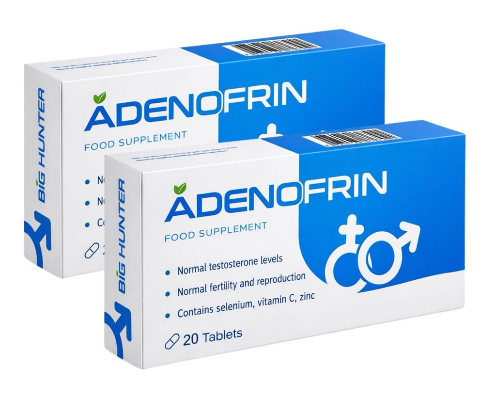 Adenofrin, integratore alimentare per uomini, confezione da Immagine del prodotto 
