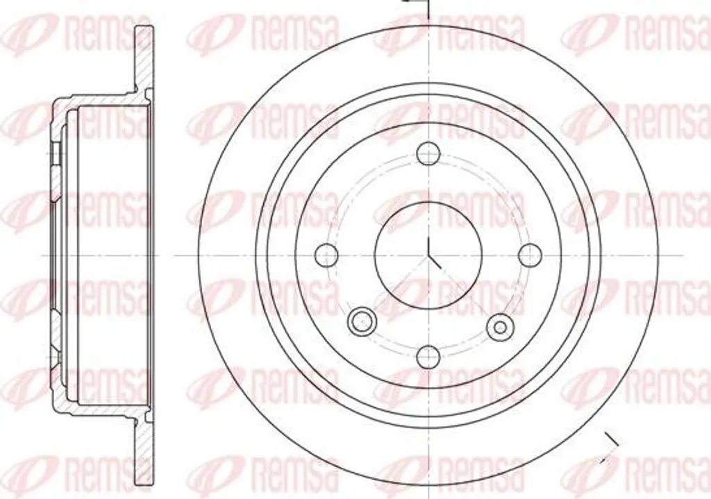 Disque de frein REMSA 6876.00 pour Lacetti et Nubira | Réf OE 96549630