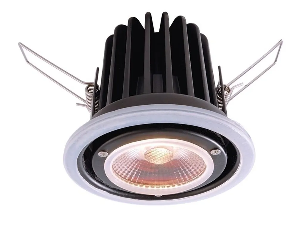Deko-Light 565192 Plafonnier encastré COB 68 Mood IP65 Noir Satiné