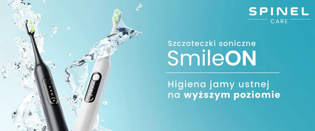 Spazzolino Sonico SpinelCare SmileOn Bianco: 3 Modalità + 4 Punte - 14