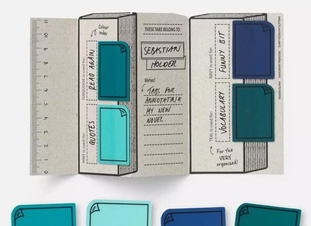 Bookaroo Znaczniki indeksujące Niebieskie Produktbild 