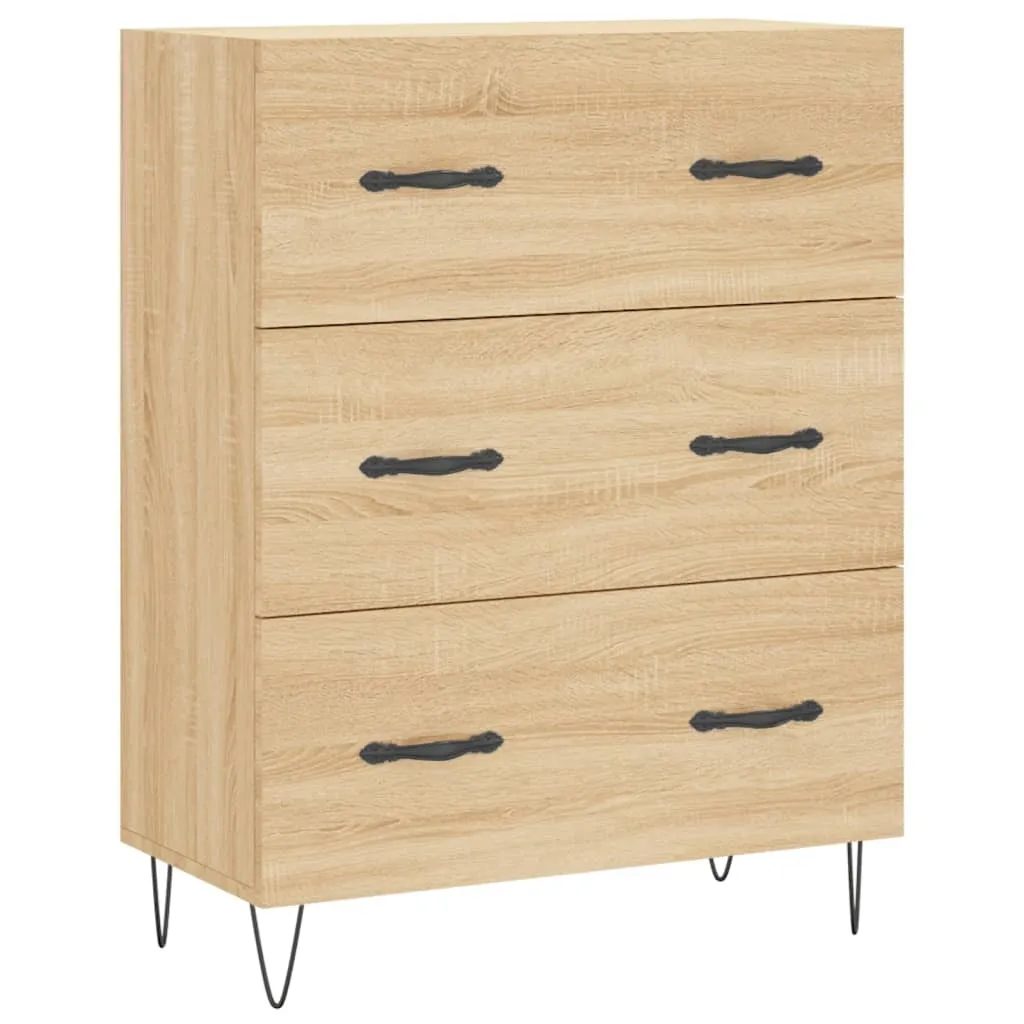 Sideboard Rovere Sonoma 69,5x34x90 cm | Mobile Contenitore Alta Qualità - 2