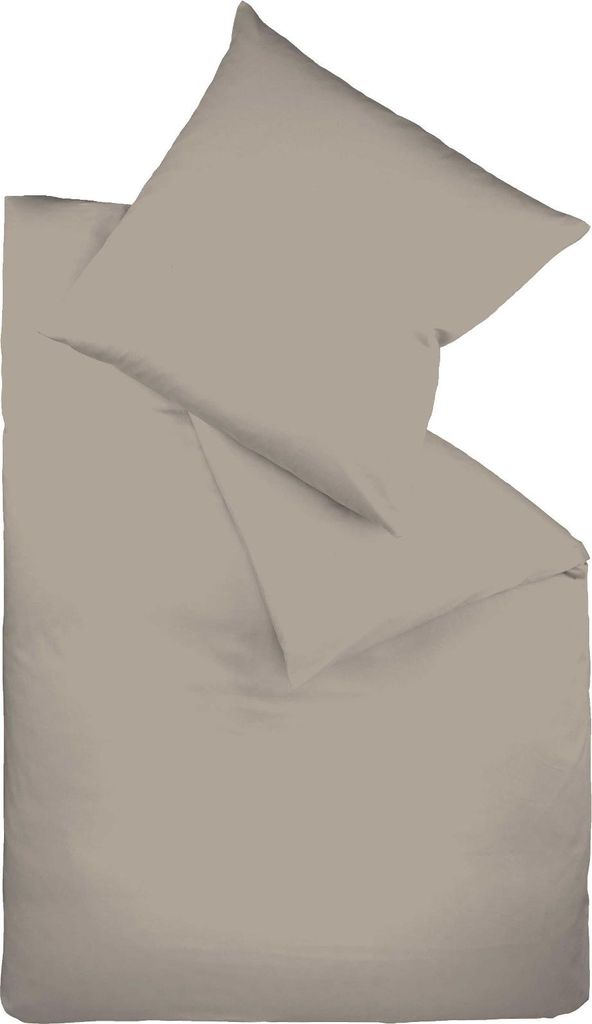 Fleuresse Mako Satin-Bettwäsche Colours, Größe 200x200 cm, taupe