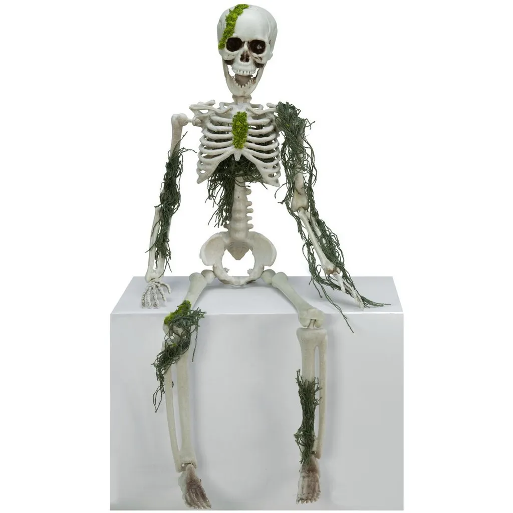 Squelette Halloween 40cm pour déco de table et buffet - Effet mousseux