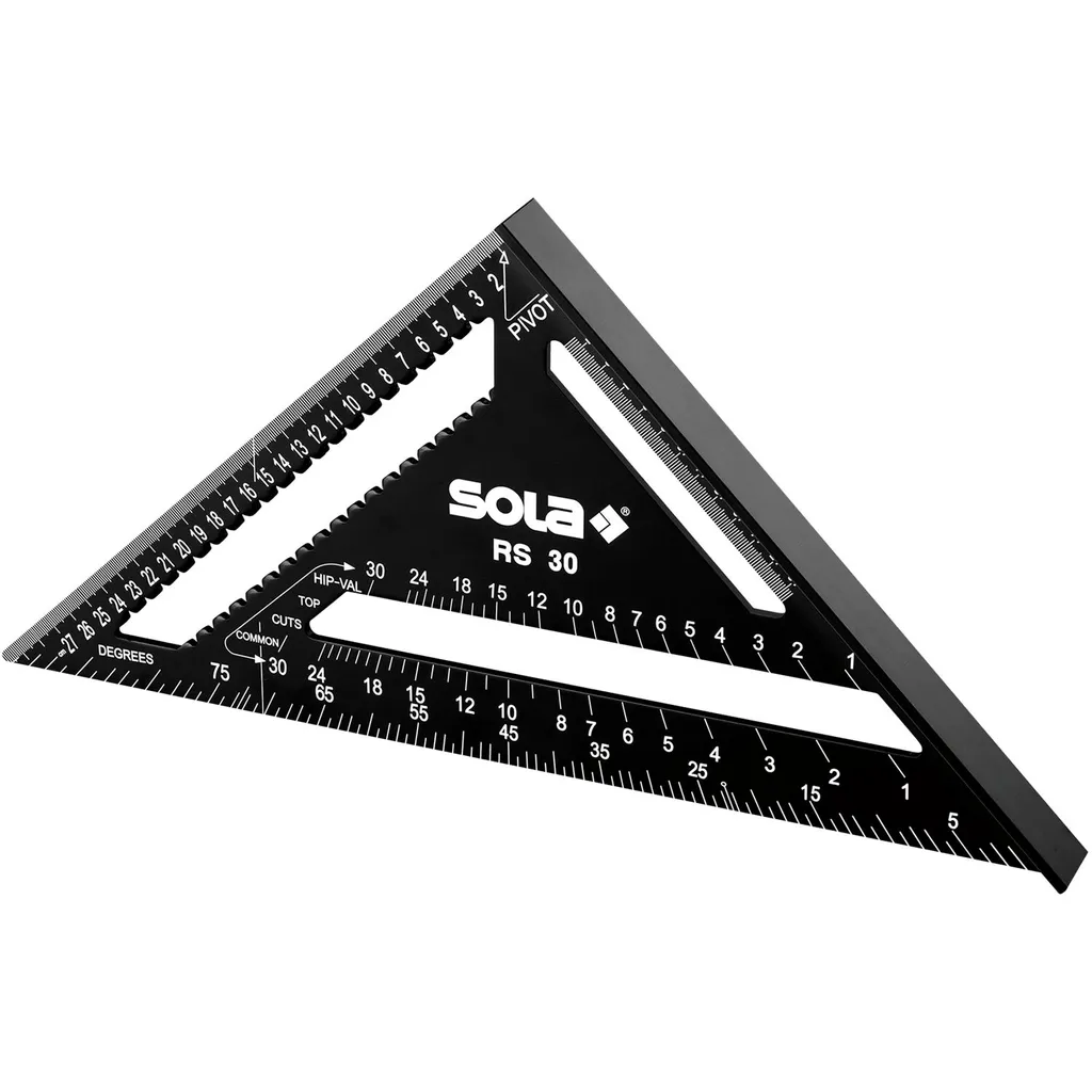 Sola RS 30 cm Équerre de menuisier universelle graduation précise