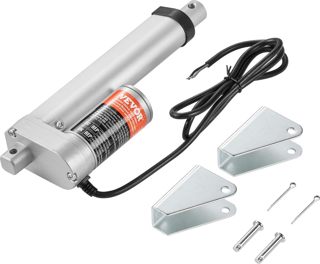 VEVOR 1500N Linear Actuator DC 12V Linearantrieb IP54 Elektrischer Linearmotor 100mm Hublänge Geräuschpegel ≤ 60dB Elektrische Türöffner 5 mm...
