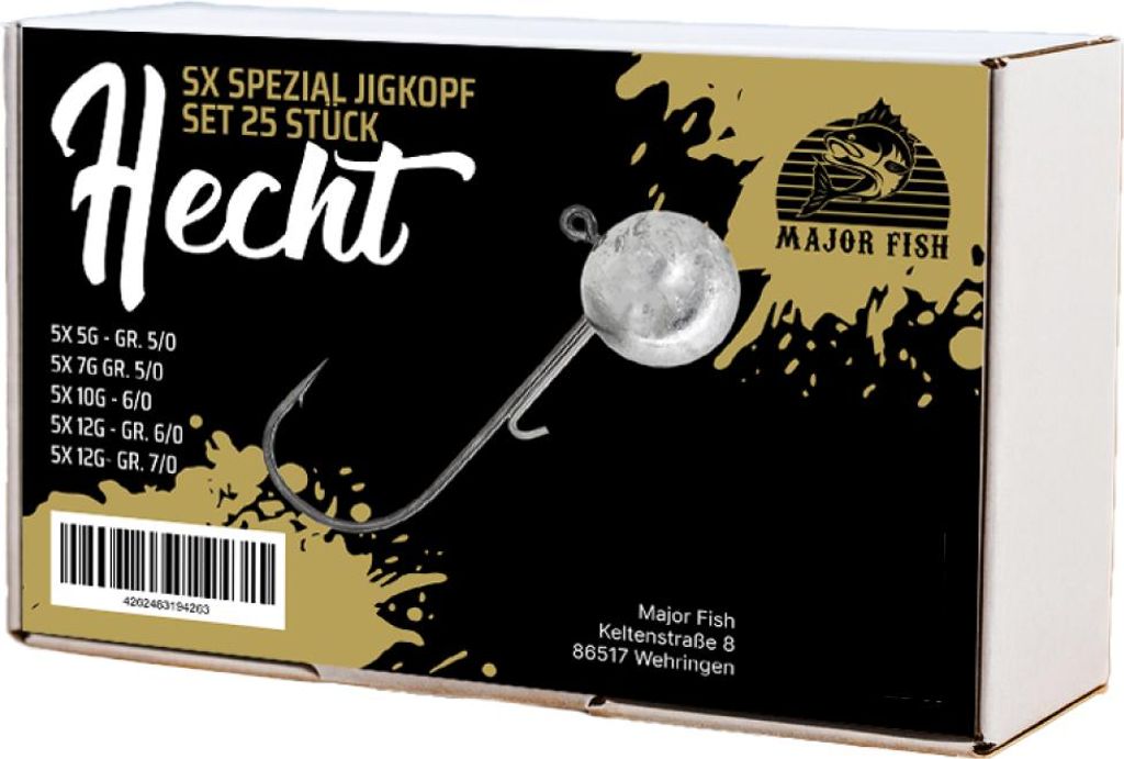 Jigkpfe Set Hecht 25 Stck SX Spezial Baitholder Jigheads