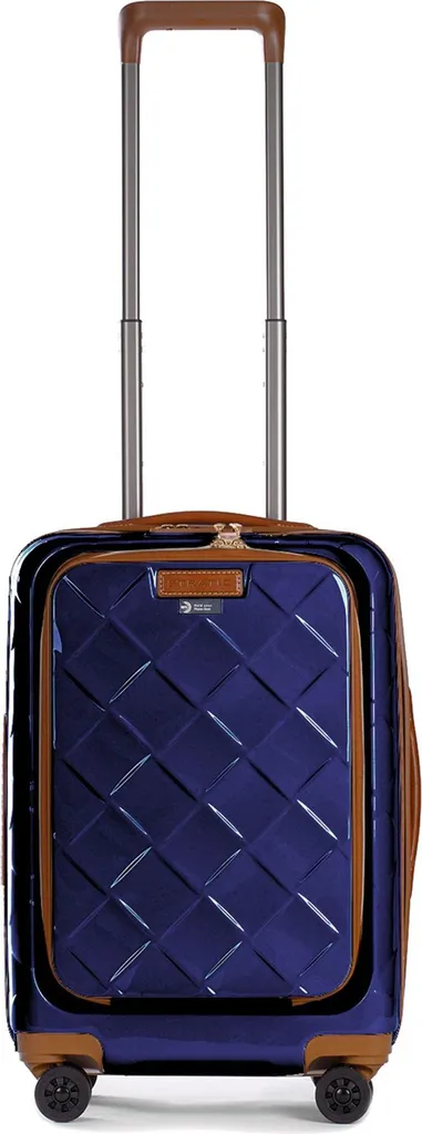 Valise Cabine Business avec Poche Avant pour Ordinateur Bleu Stratic
