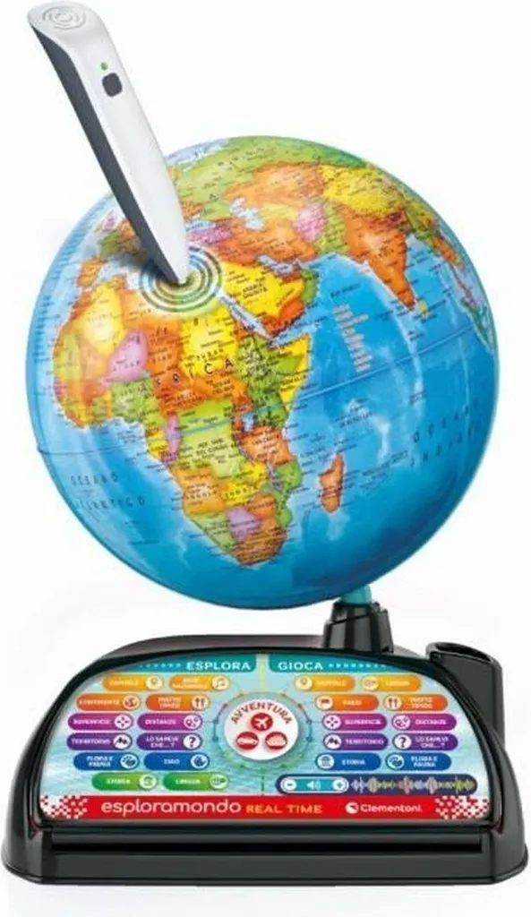 Exploraglobe Voyager Clementoni globe 28 activités et 3 modes de jeu Bluetooth