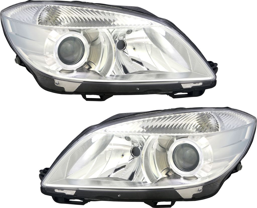 TYC Scheinwerfer Set für Skoda Fabia 2 Roomster Praktik 4/2010- LWR H7 Projector