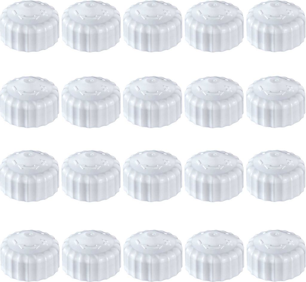 20x weiße Bauschutzkappe, Handregulierkappe, einfache Produktbild 