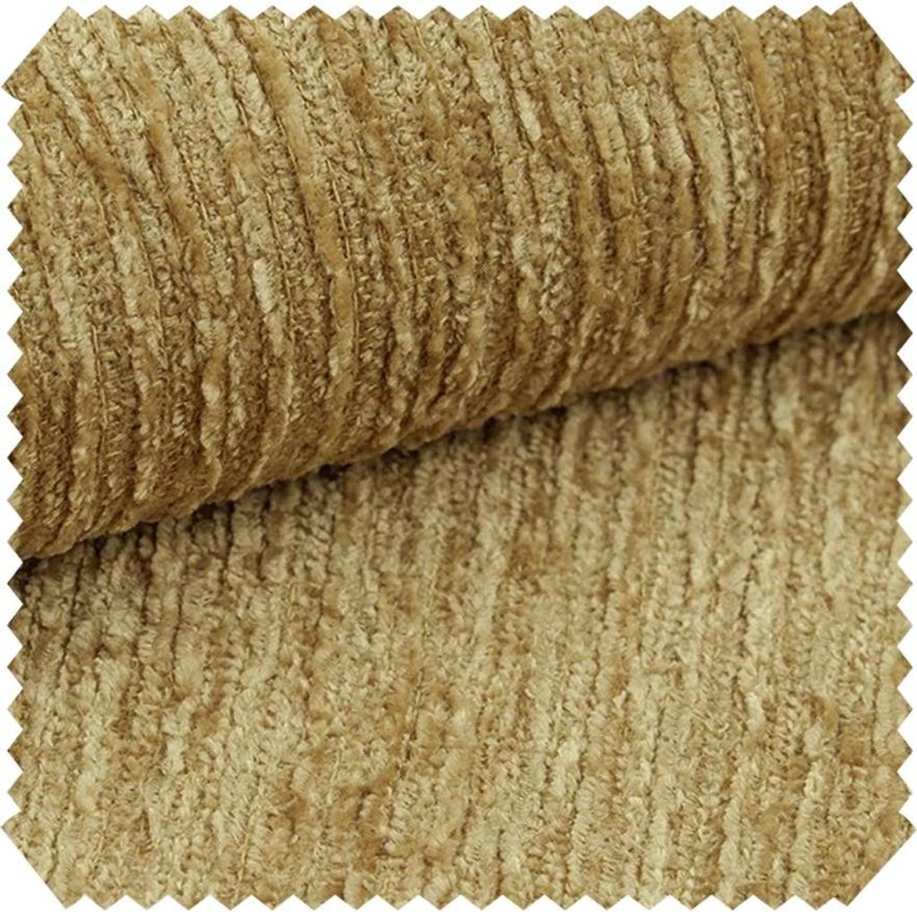 novely ALLGÄU Chenille-Polsterstoff mit Struktur - Schwer entzündbare Meterware - Farbe: 03 Senfgelb