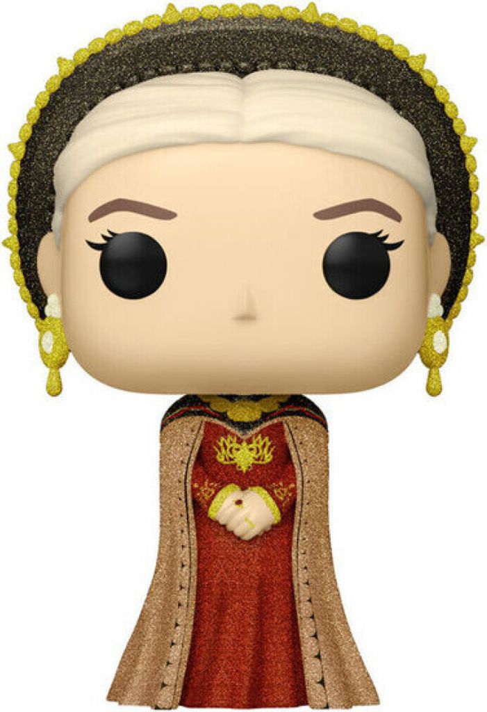 A Funko Pop! figure of Rhaenyra Targaryen from House of the Dragon.