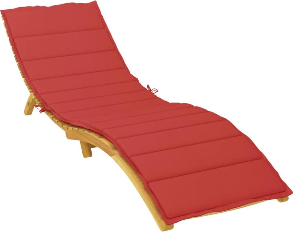 vidaXL Sonnenliegen-Auflage Rot 200x70x3 cm Oxford-Gewebe