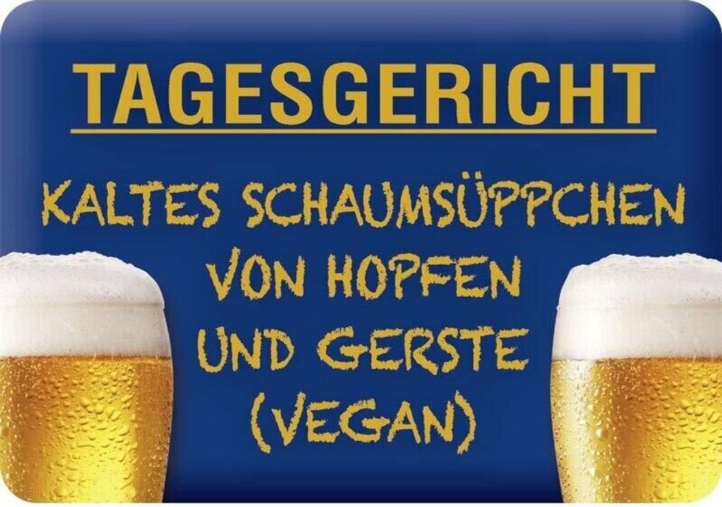 Kulthänger Blechschild Tagesgericht KH 043