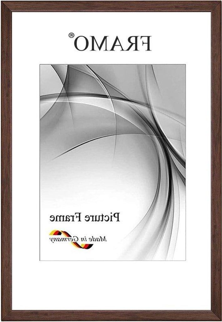Massivholz-Fotoliste - Handgefertigt in Deutschland - 12 x 17 cm - Braun